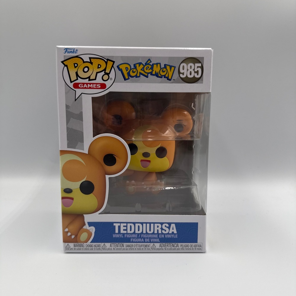 Funko Pop Games Pokemon Teddiursa 985 Vinyl Figure New in Box